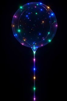 24" Bobo LED Multicolor Lights with Stick (5 meters) Balloon