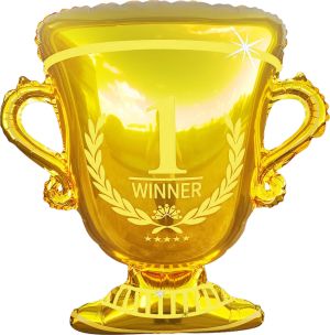 29" Number 1 Winner Trophy Balloon