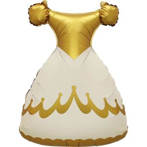 29" Golden Princess Dress Balloon