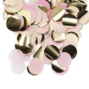 2.5cm Paper Confetti Dots Rose Gold Mix (22g)
