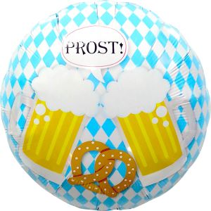 18" Oktoberfest Beer and Pretzels Balloon