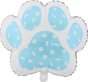 20" Blue Dog Paw Balloon