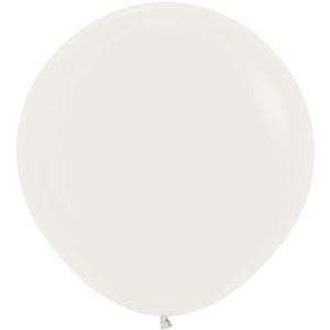 24" Fashion Almond White (10pcs) Sempertex Balloons