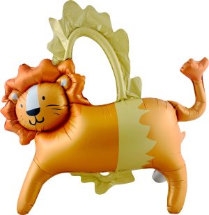 34" Standing Matte Circus Lion Balloon