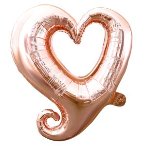 16" Classy Heart Rose Gold Balloon