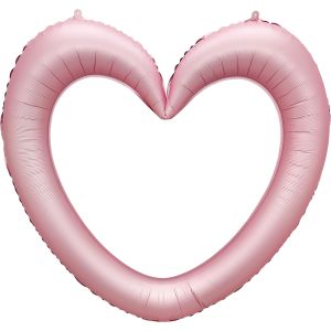 35" Linking Ring Heart Pink Balloon