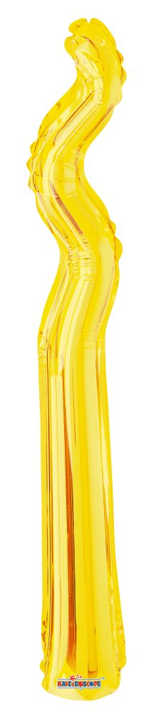 Kurly Zig Zag Yellow Balloon