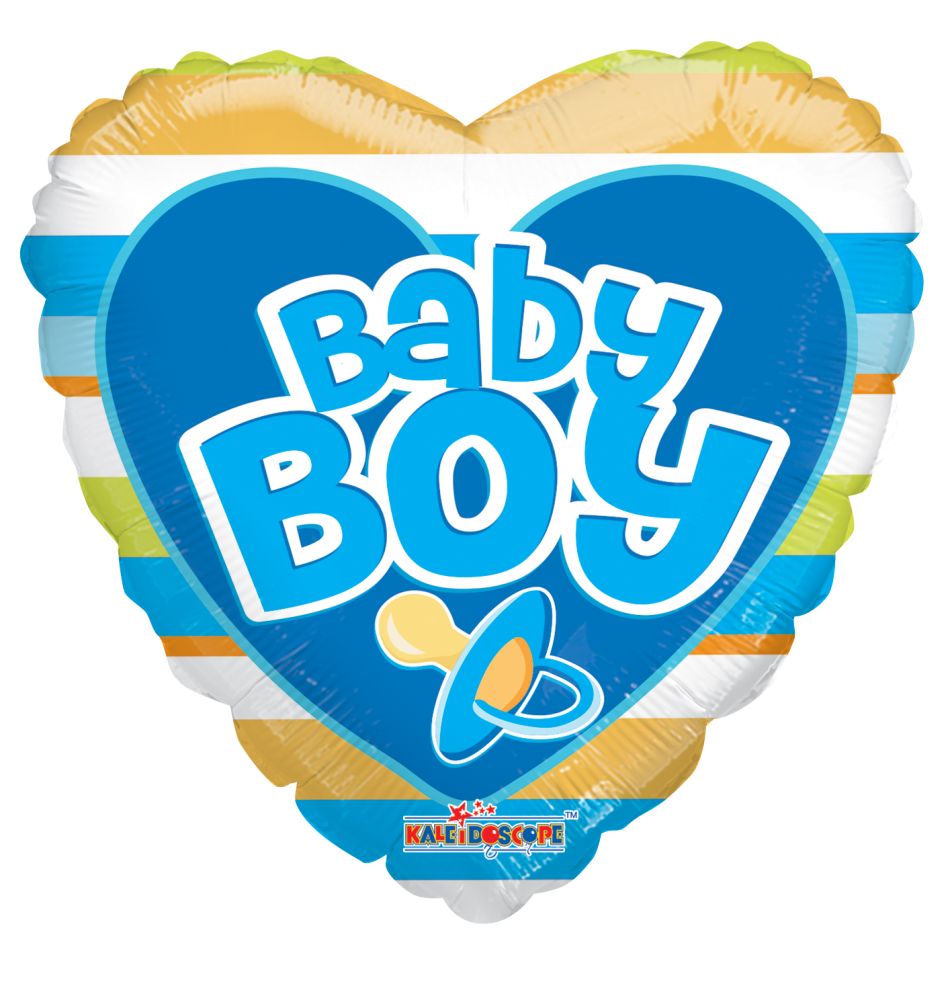18" Baby Boy Big Lleters Balloon