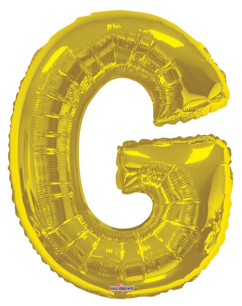 34" Gold Letter G Balloon