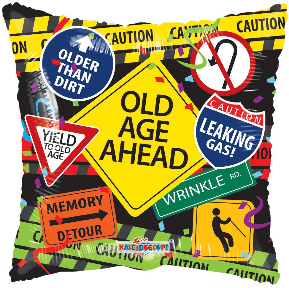 18" Over The Hill Signs Balloon