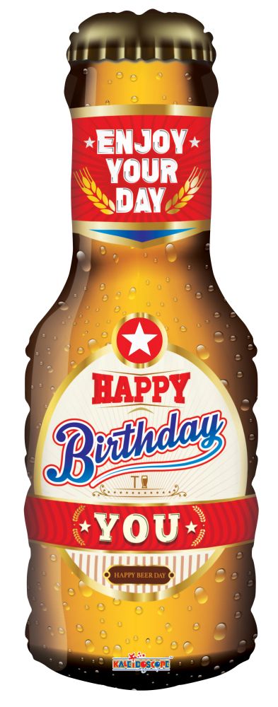 14" Happy Beer Day Shape Balloon (Inflated with Cup and Stick)