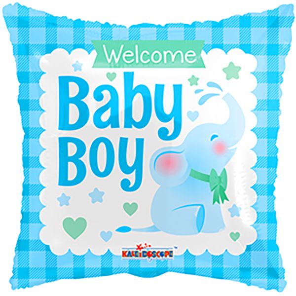 18" Baby Boy Little Elephant Balloon
