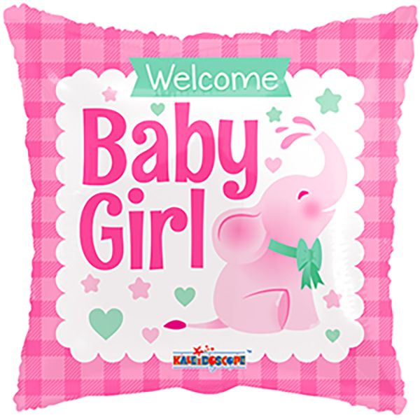 18" Baby Girl Little Elephant Balloon