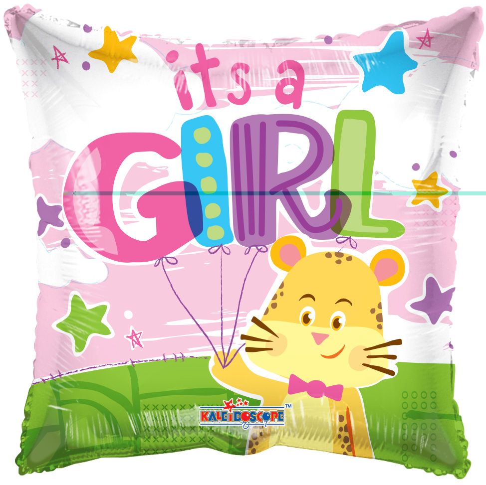 18" It's A Girl Cheetah Balloon