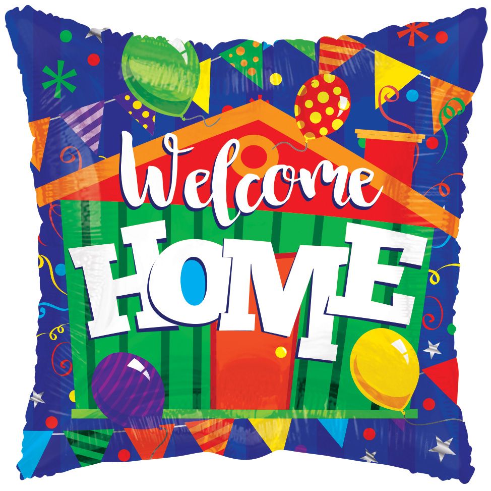 18" Welcome Home House Balloon