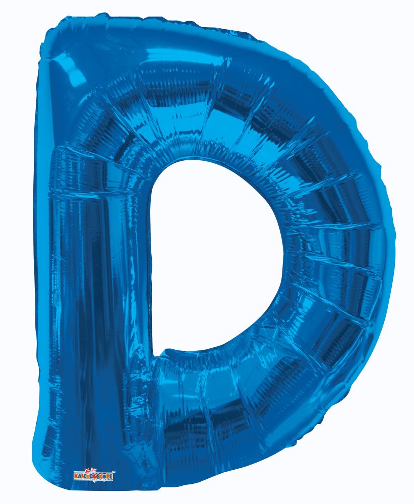 34" Royal Blue Letter D Balloon
