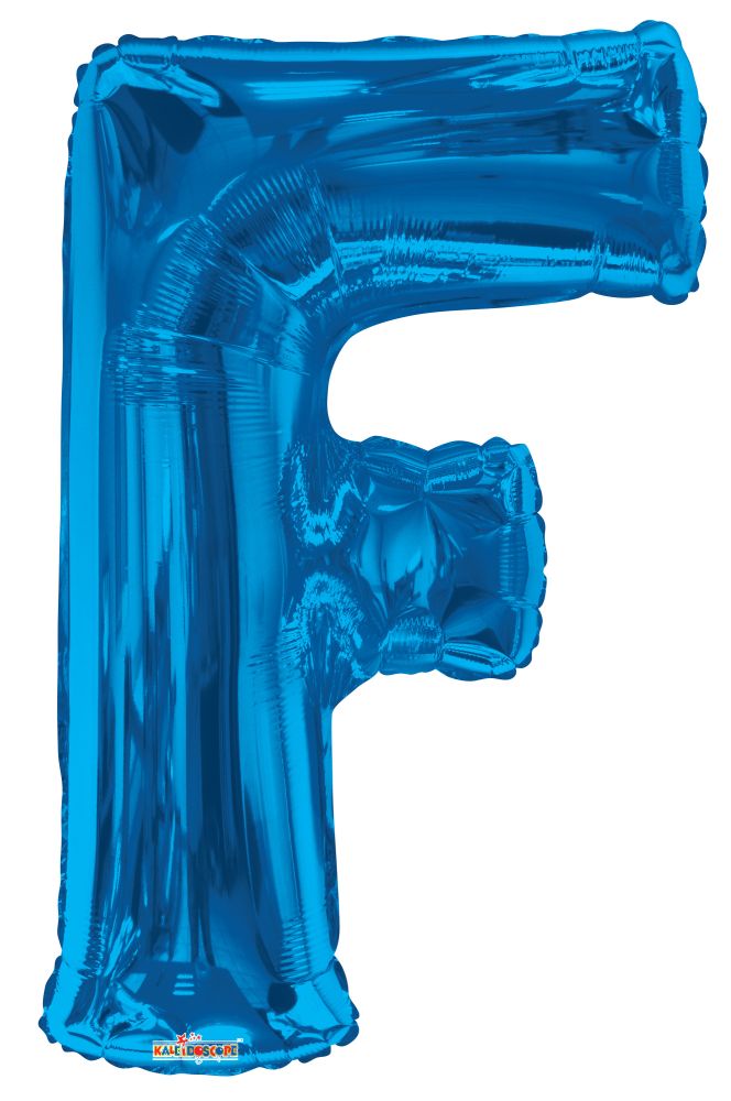 34" Royal Blue Letter F Balloon