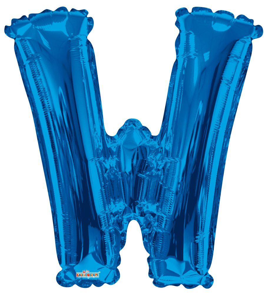 34" Royal Blue Letter W Balloon