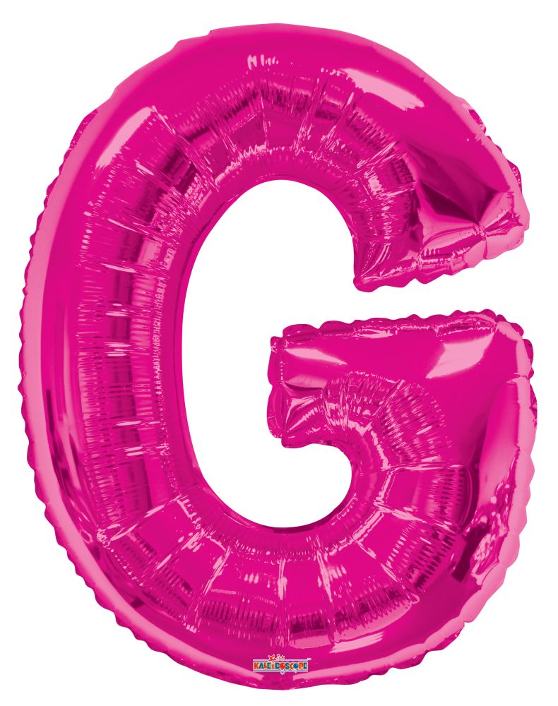 34" Pink Letter G Balloon