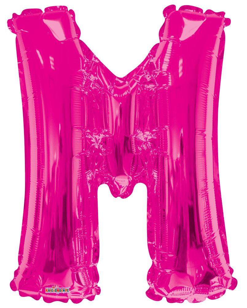 34" Pink Letter M Balloon