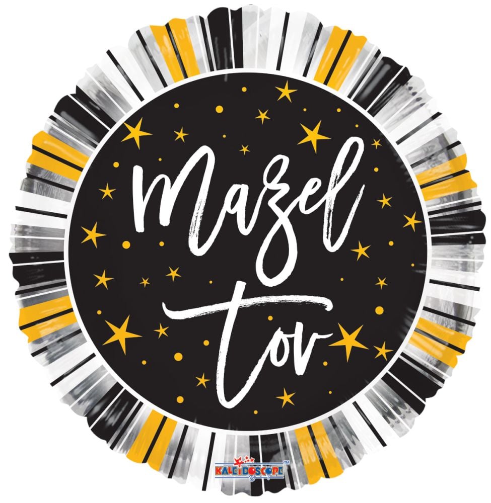 18" Mazel Tov Stars Balloon