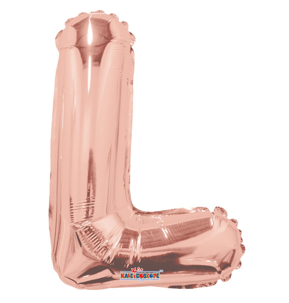 14" Rose Gold Letter L Balloon