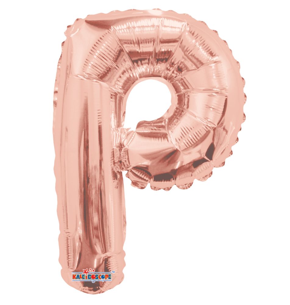 14" Rose Gold Letter P Balloon