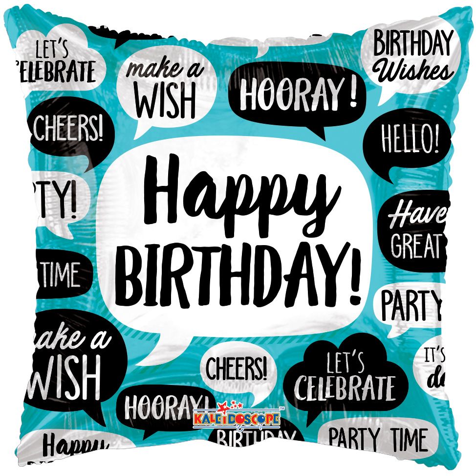 18" Birthday Bubbles Balloon
