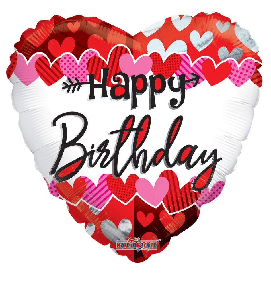 18" Birthday With Love Balloon