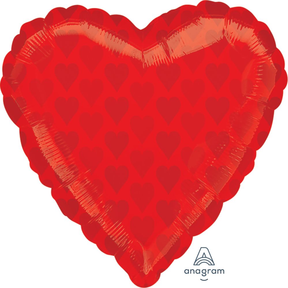 18" Shape Red Heart Balloon