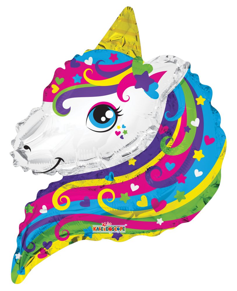 12" Unicorn Fairy Shape Balloon (Inflated with Cup and Stick)
