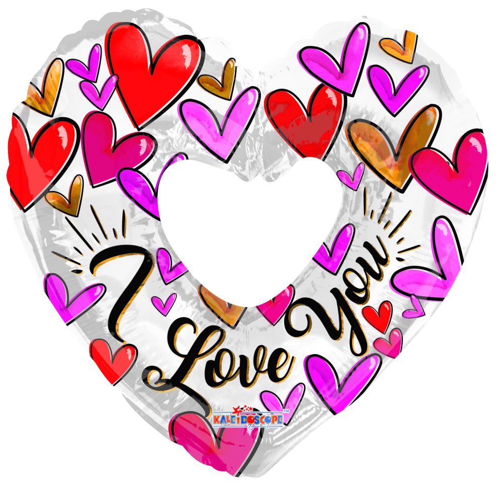 36" Trendy Hearts Shape Balloon