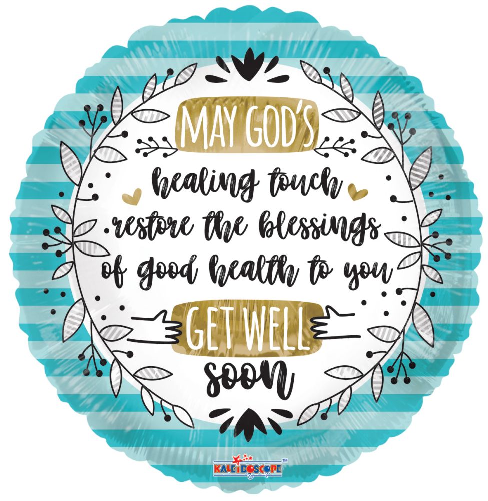 18" Get Well Pray Balloon