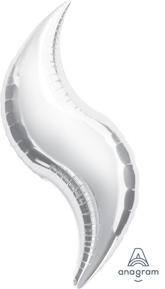 Curve 42" Silver Balloon