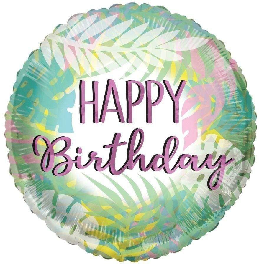 18" Birthday Leaves Balloon