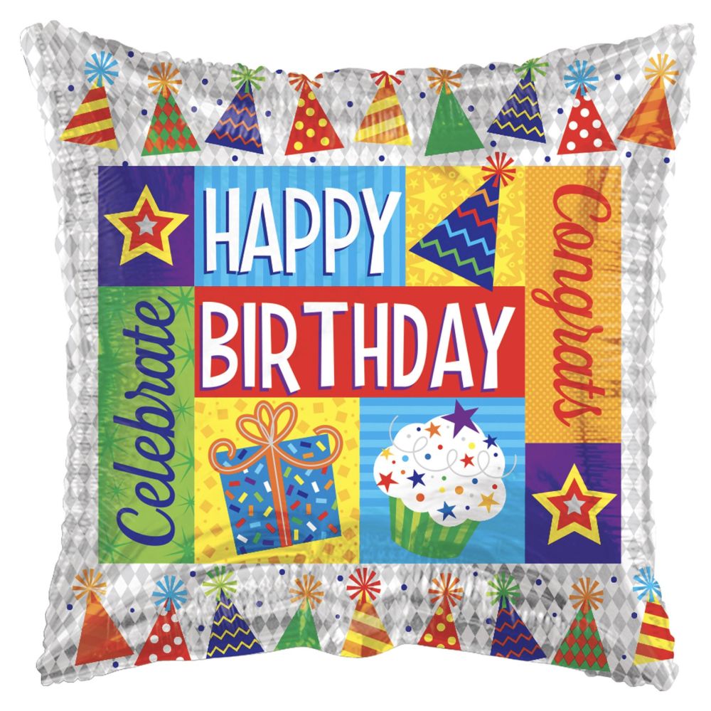 18" Happy Birthday Elements Balloon