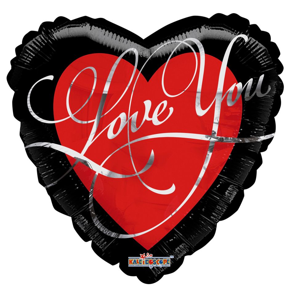 18" I Love You Script Letters Balloon
