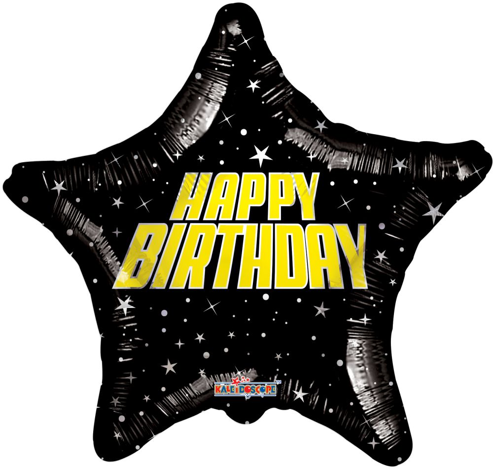 18" Birthday Space Holo Balloon