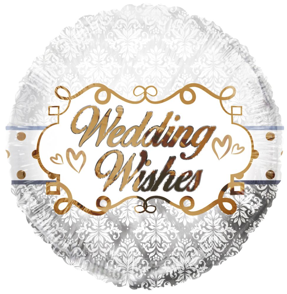 18" Wedding Wishes Balloon