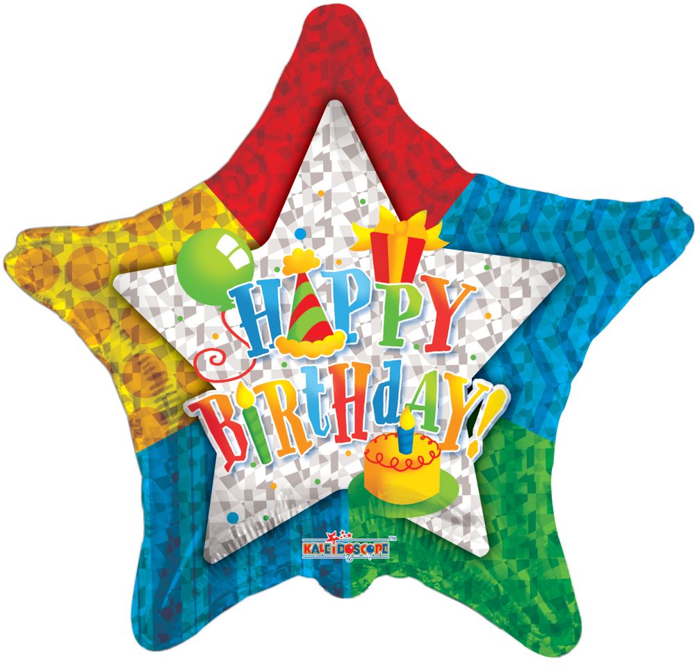 18" Patterned Star Balloon