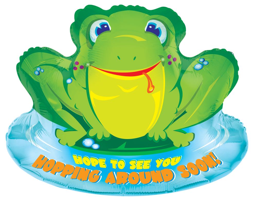 28" Frog Get Well Balloon