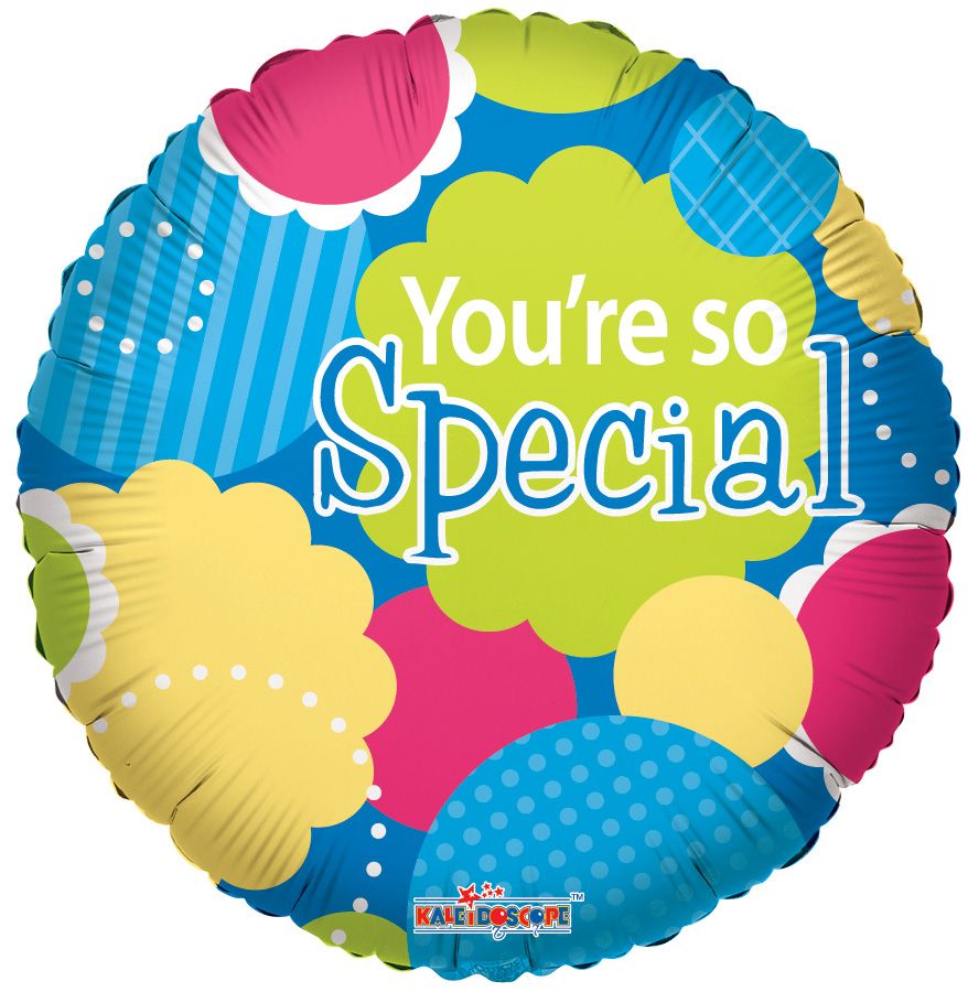 09" You're So Special Blue Balloon (Inflated with Cup and Stick)