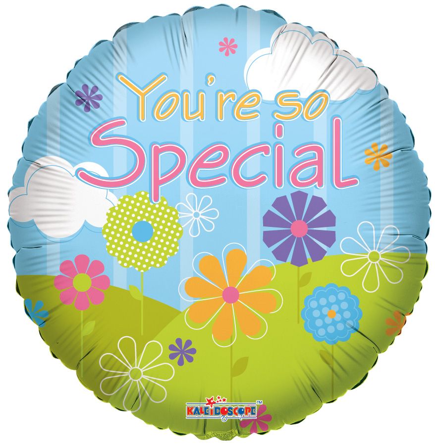 09" You're So Special Landscape Balloon (Inflated with Cup and Stick)