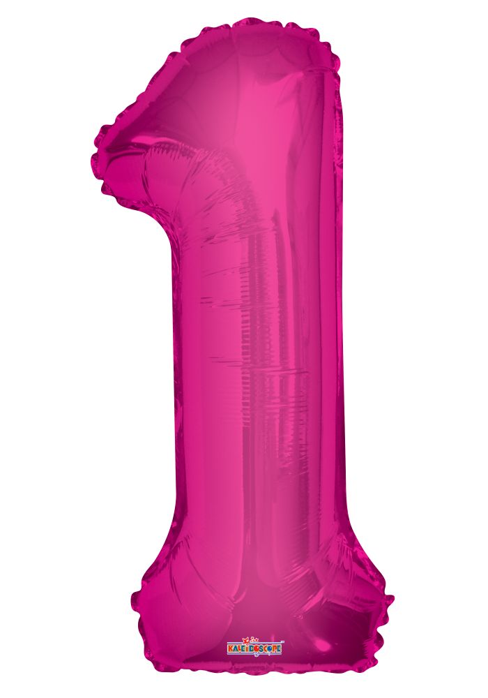 34" Pink Number 1 Balloon