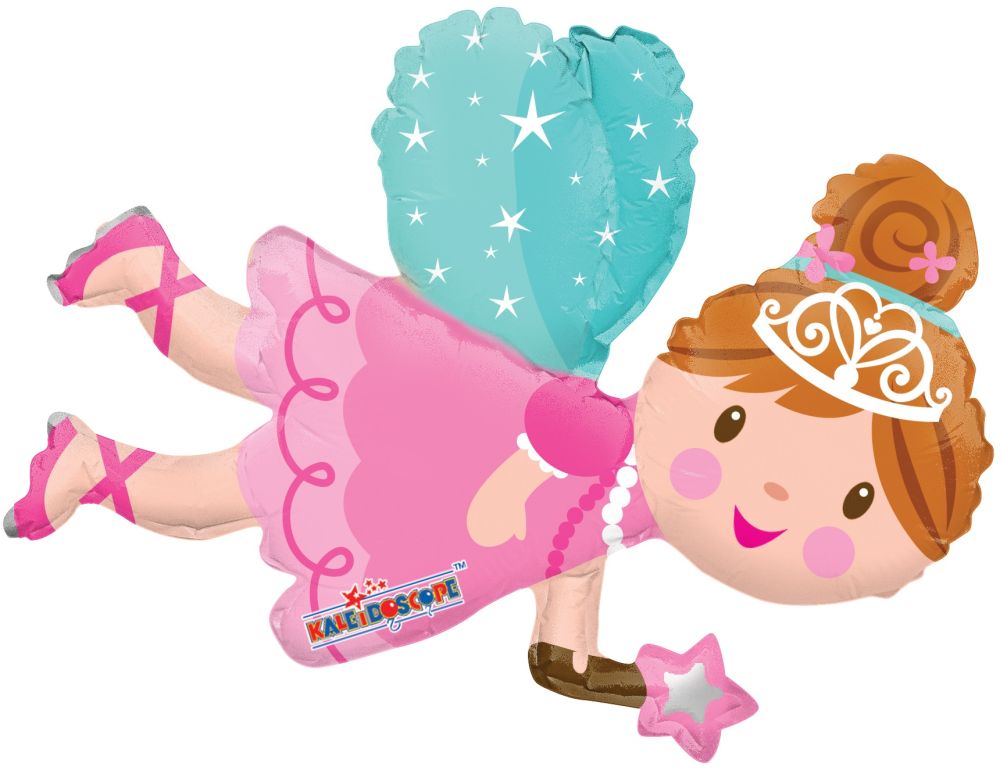 14" Fairy Mini Shape Balloon (Inflated with Cup and Stick)