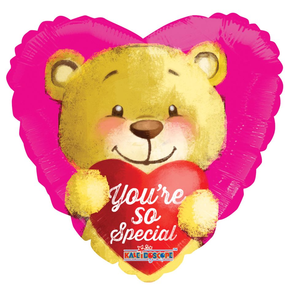 09" You're So Special Bear Balloon (Inflated with Cup and Stick)