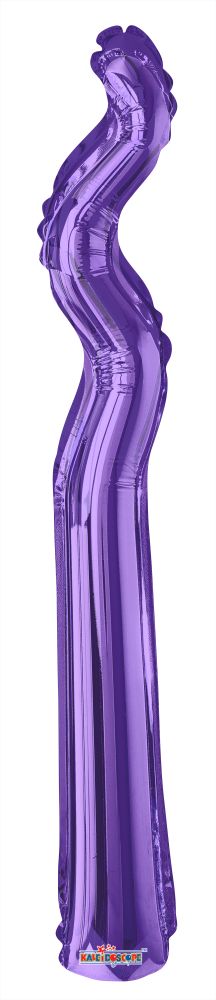 Kurly Zig Zag Purple Balloon