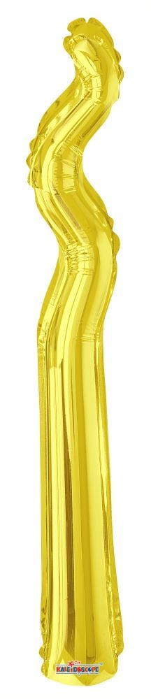 Kurly Zig Zag Gold Balloon