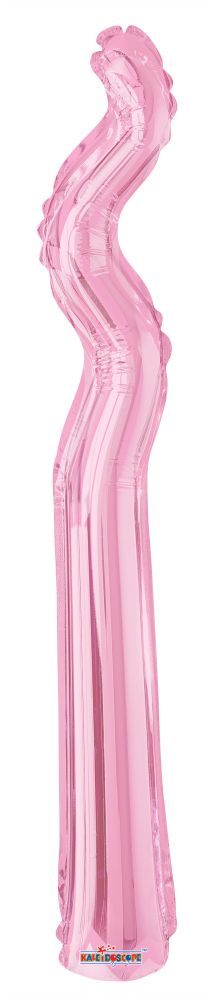 kurly Zig Zag Pink Balloon