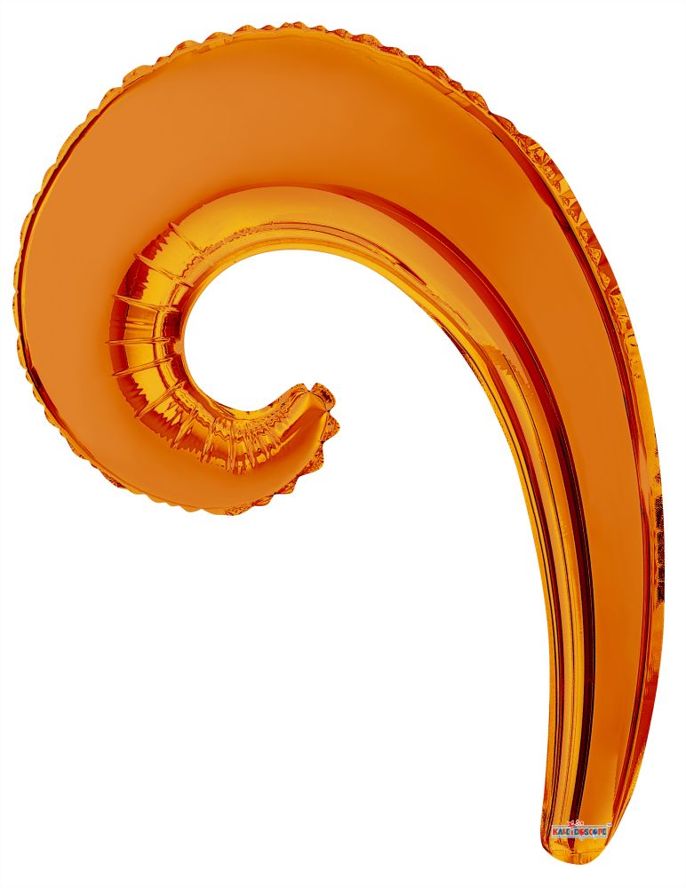 Kurly Wave Orange Balloon